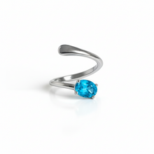 Cargar imagen en el visor de la galería, Anillo ''BLUE'' Aguamarina