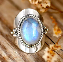 Cargar imagen en el visor de la galería, Anillo ESPEJO DEL ALMA Piedra luna
